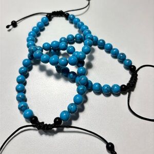 Bracelets: Lapis Lazuli, Turquoise, Tiger Eye, Cat Eye, Amethyst and Lava Rock